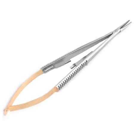 A2Z Scilab TC Castroviejo Needle Holder 5.5" Straight, Ridged Flat Handle A2Z-ZR481